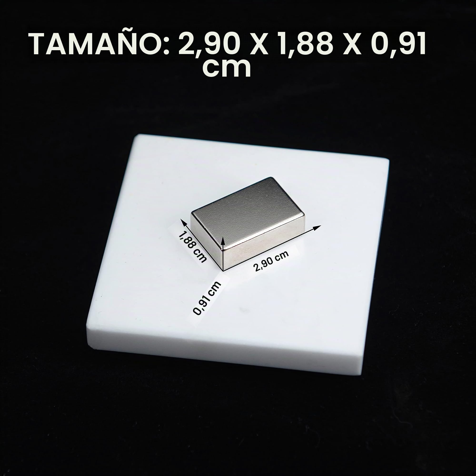 Realth Imanes de Neodimio fuertes Imanes para Pizarra rectangulares de tierras Paquete de 5 para nevera Puerta de ducha Almacén Trabajo u oficina Proyecto de ciencia Enseñanza Artesanía DIY (MC728)