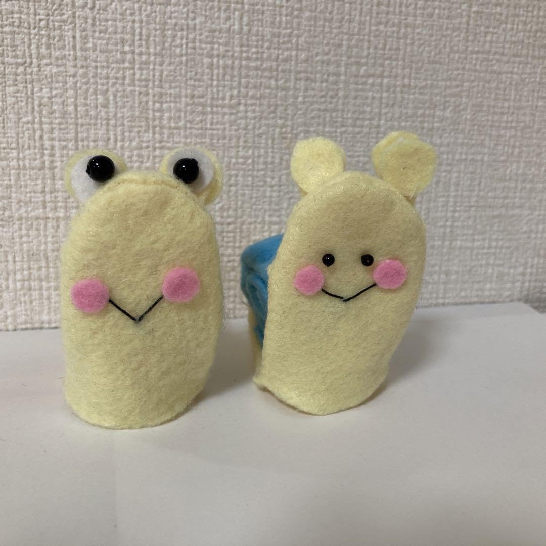 minmin様オーダー品　指人形　かたつむり　カエルさん minmin様オーダー品 指人形 かたつむり カエルさん カエル or