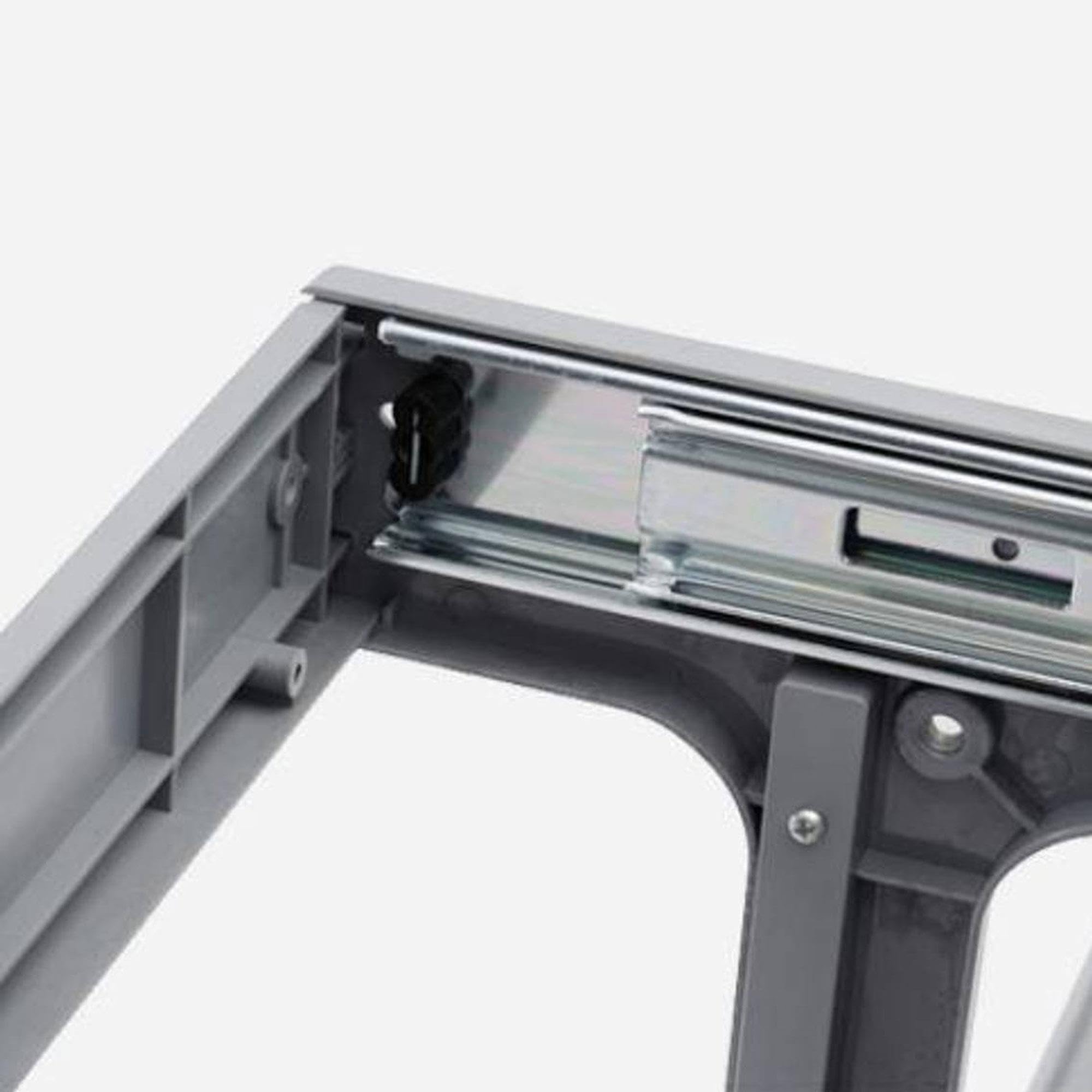 Poubelle de recyclage pour meuble de cuisine, poubelle sous évier 20 L, fixation inférieure et retrait manuel, poubelle amovible, avec couvercle