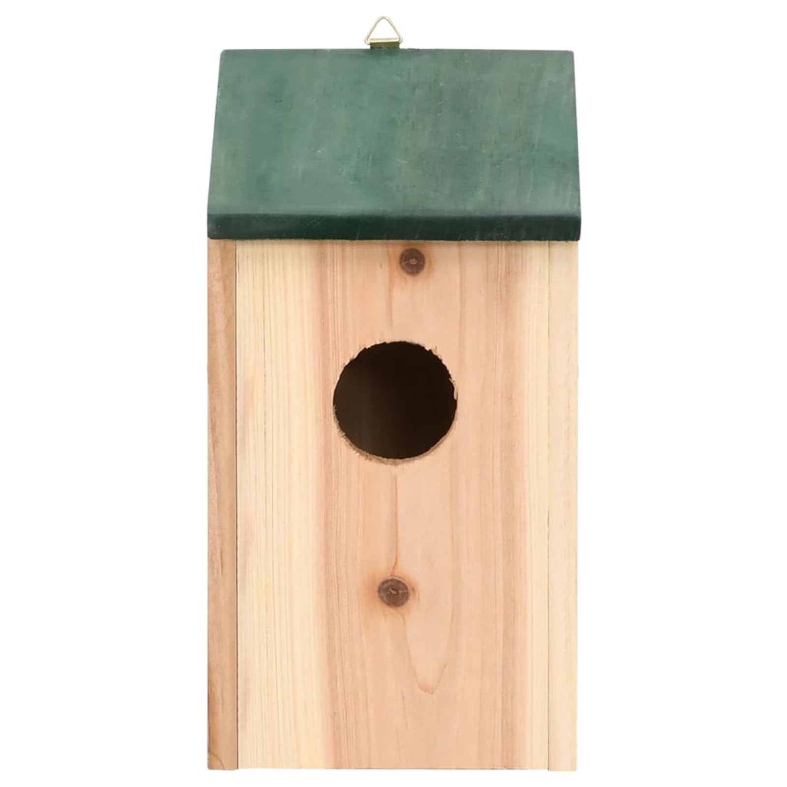Homgoday Casitas para pájaros, 10 unidades, de madera maciza de abeto 12 x 12 x 22 cm, muebles de interior/exterior