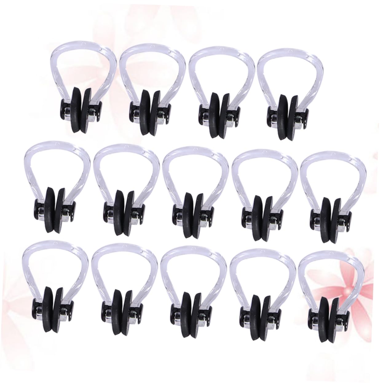 Totority 14pcs Silicone Nose Clip Silicone Pool Accessories Nose Protector Swimming Nose Clip Black