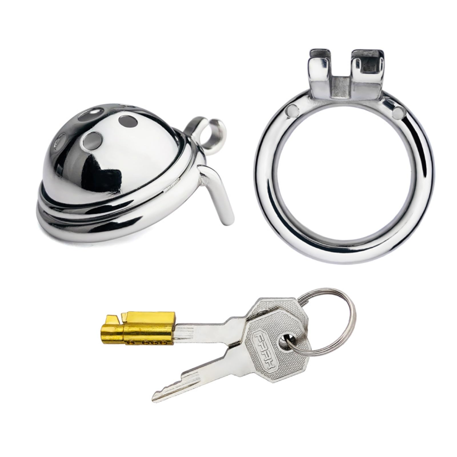 Jaula de Seguridad de Acero Inoxidable para Hombres Anillo de Arco