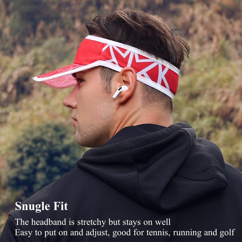 Image of Sport Sun Visor Hats for Men Women Headsweats Sunvisor Cap for Men Women Sun Visors for Running, Golf, Tennis, Softball