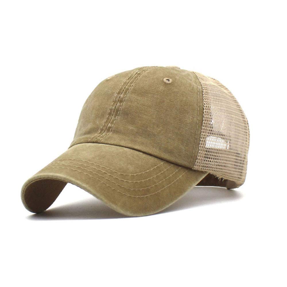 CheChury Gorras de Béisbol Hombre Sombrero de Baseball Cap con Visera Malla Gorra Trucker Mujer Transpirable Casual Gorra Ajustable Unisex Verano