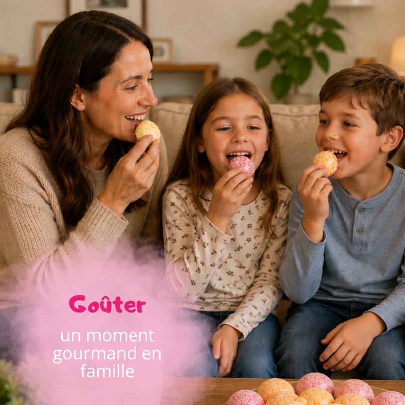 Bonbons d’Enfance - 50 Boules Coco emballées individuellement | Bonbons rétro multicolores à la noix de coco - Anniversaire, fête, candy bar, piñata, kermesse - Emballage individuel