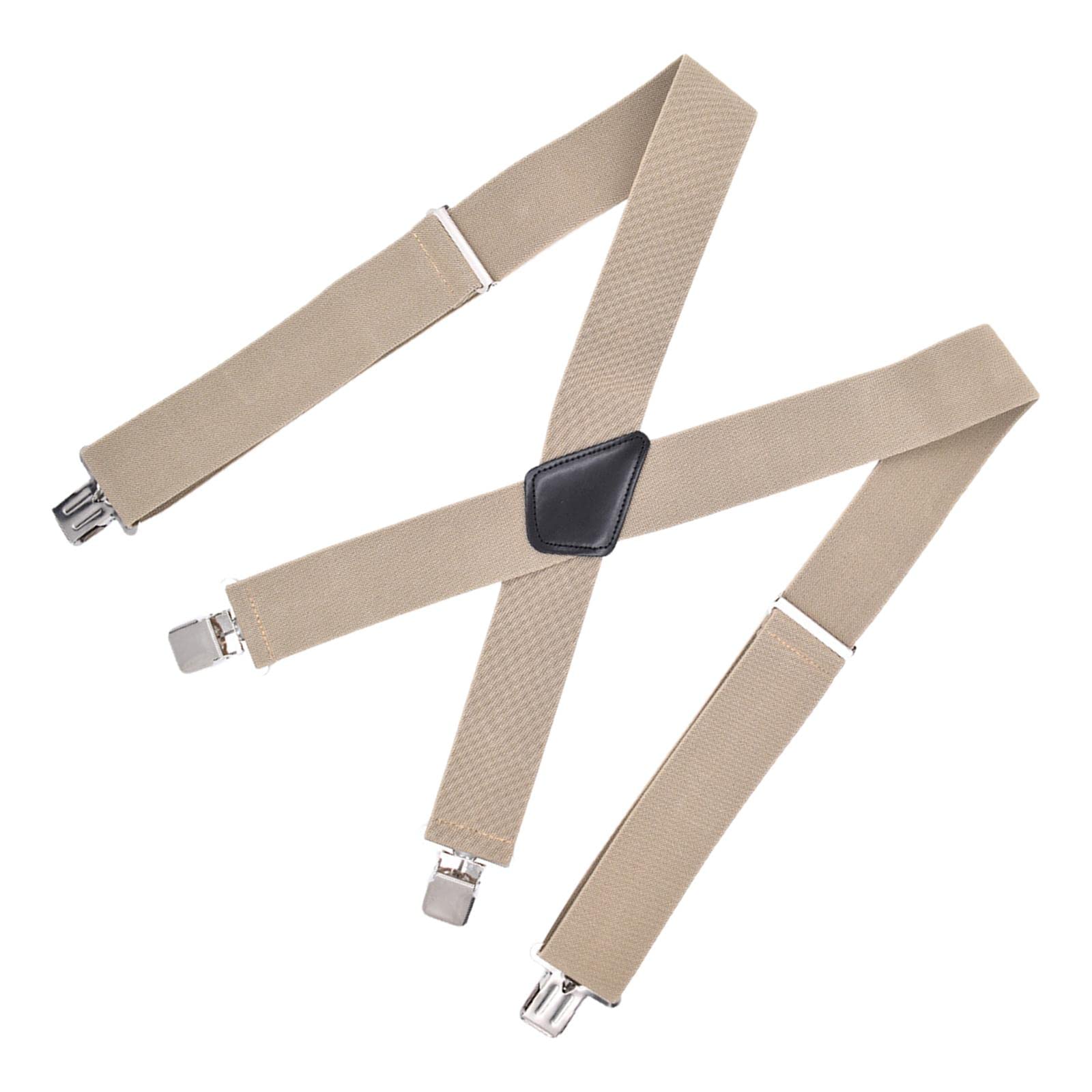 nivaa Casual Men Suspenders Elastic Straps Comfortable Trousers Suspender Adults Khaki-picture-38