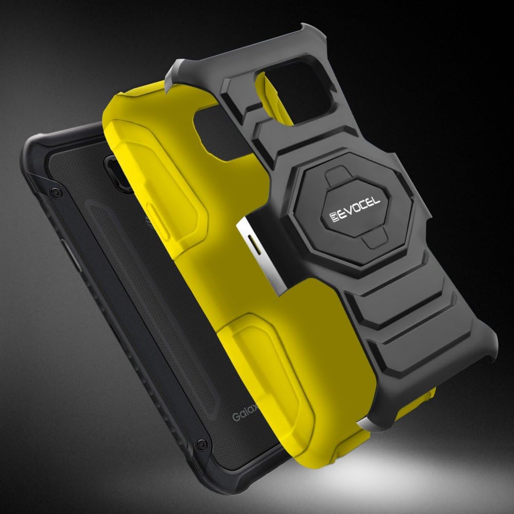 Galaxy S7 Active Case, Evocel [New Generation] Dual Layer Rugged Holster Case with Kickstand & Belt Clip for Samsung Galaxy S7 Active SM-G891 (Does NOT fit Regular S7 - S7 Active only), Yellow