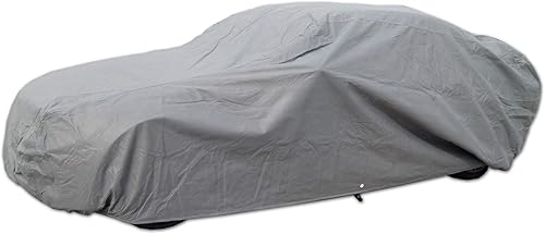 Miniatura 9 de Tuningpros SFC-U7 - Funda de tela no tejida impermeable gris para automóvil, de ajuste semidual, se ajusta a un tamaño de 224.8 x 79.9 pulgadas