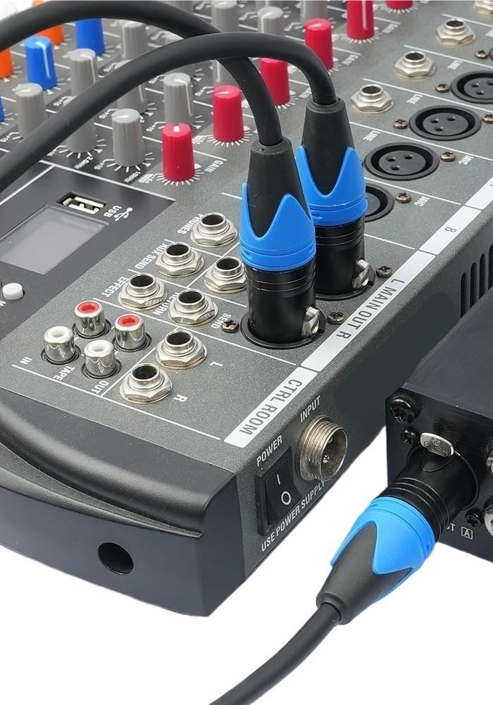 50 cm 1 XLR żeński na 2 XLR męski Y rozdzielacz kabel rozdzielacz mikrofonu przewód audio mikrofon kabel adapter (A)