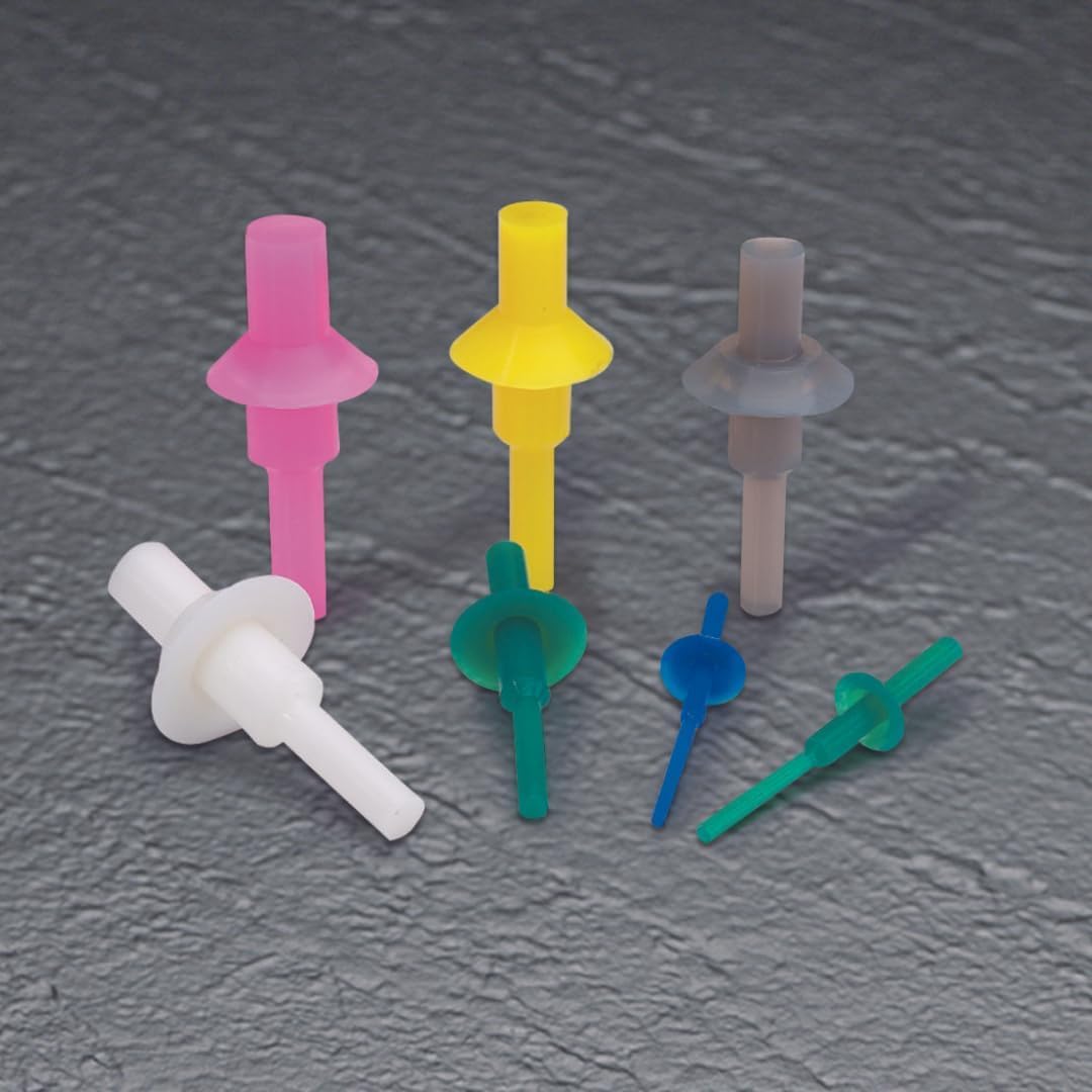 Caplugs UWPP-M5 - UWPP-SH Series - Ultrabake Silicone Washer Pull Plugs Clear Bag of 250 Plug OD 0.176" to Fit Thread Size M5 Masking Reusable Protection and Finishing Temp Resistant