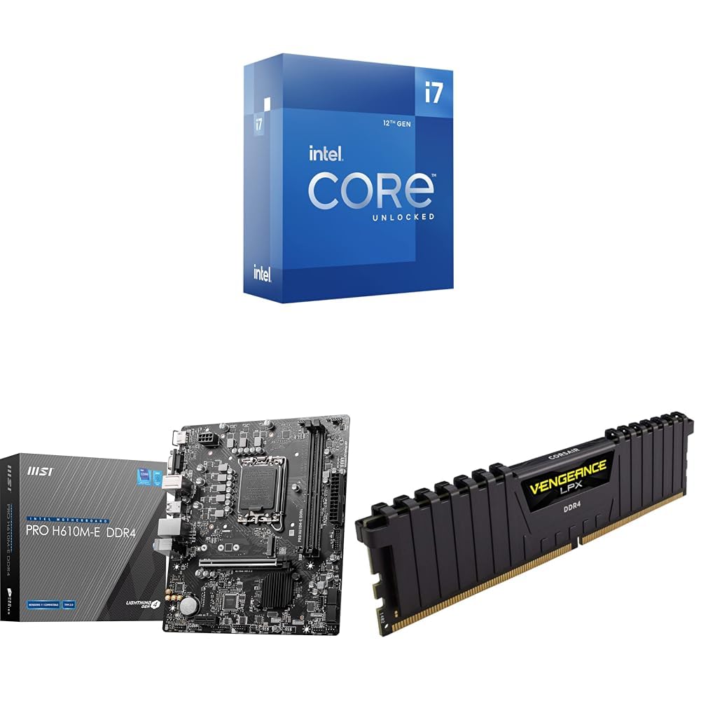 Amazon.in: Buy Intel 12th gen i7+Msi H610 Motherboard+Corsair 16G