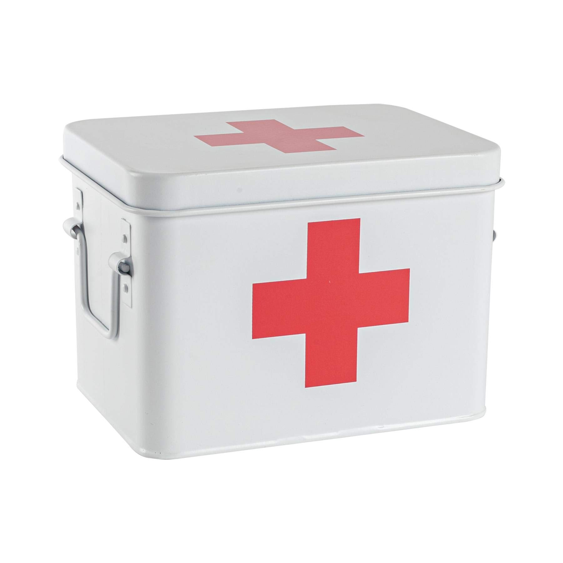 Harbour Housewares White Vintage First Aid Tin