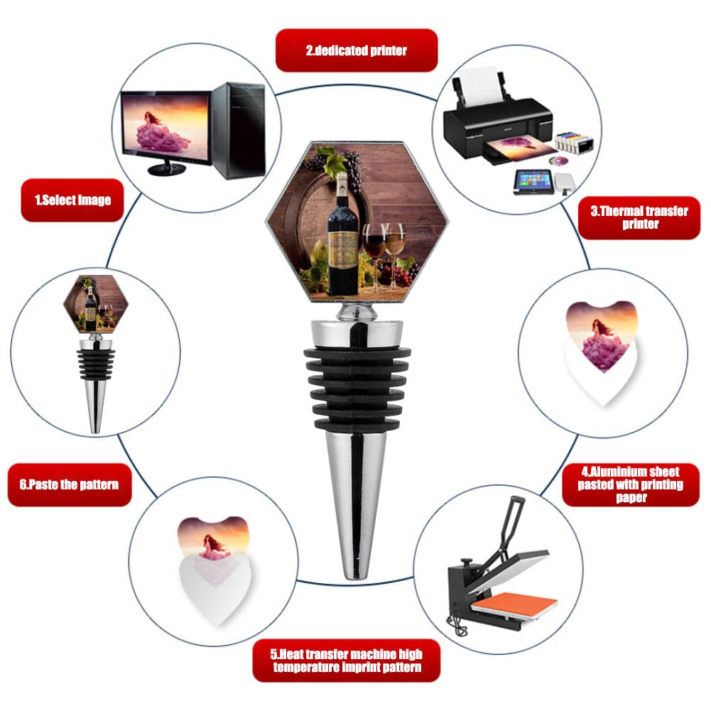 Lot De 16 Bouchons De Vin Vierges En Métal Réutilisables Pour Mariage, Fête, Bar, Bricolage