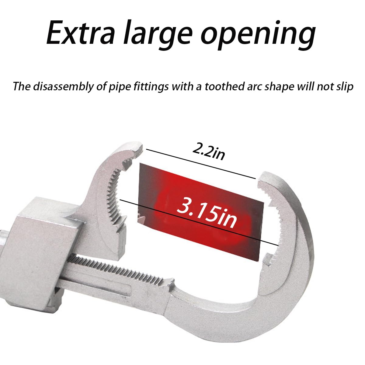 HZACHYX multifunctional sink wrench, adjustable double end wrench, water pipe maintenance and household accessories manual tool
