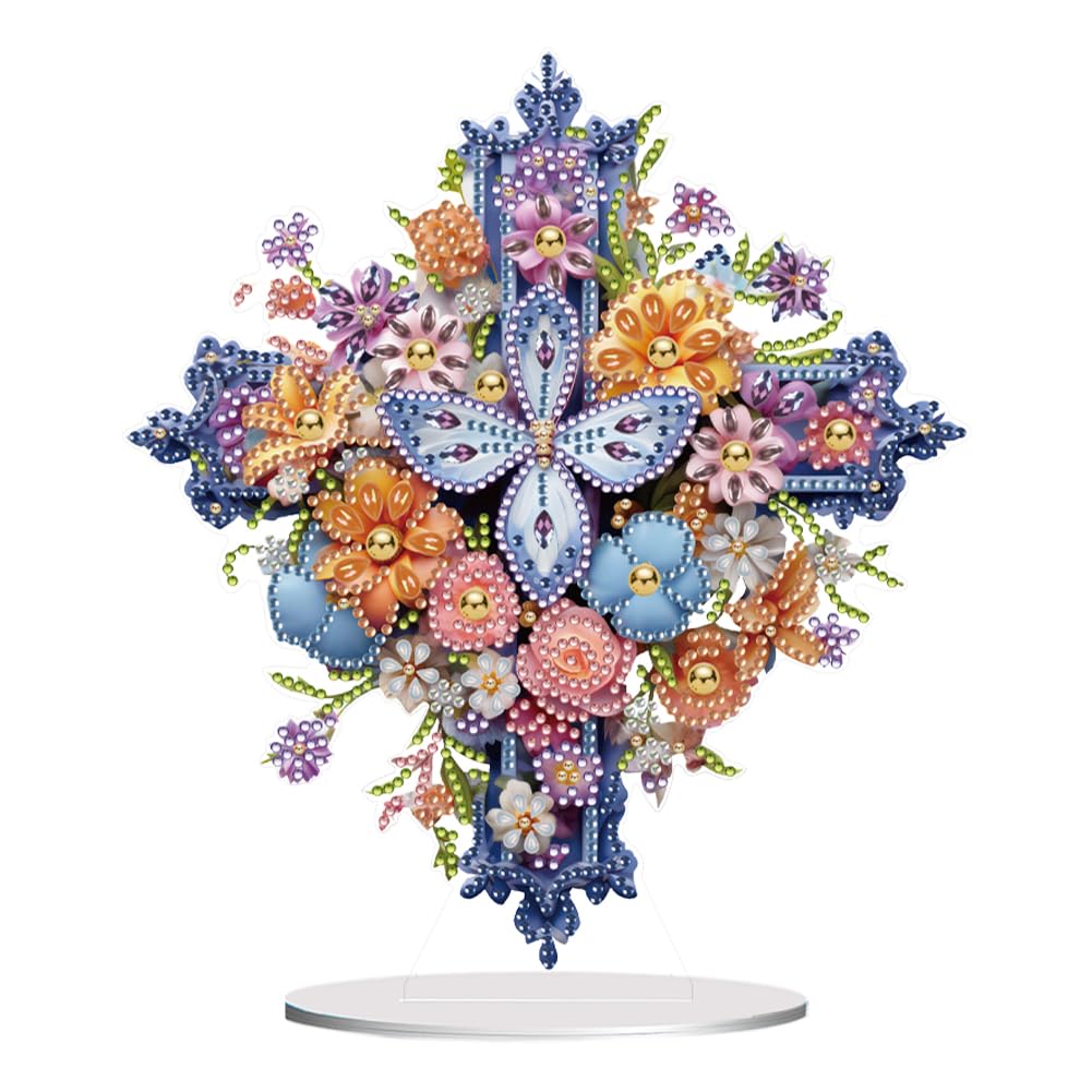 Gj489 Diamond Art Ornament Special Shaped Tabletop Ornaments Colorful Table Top Decor For Adults Beginners