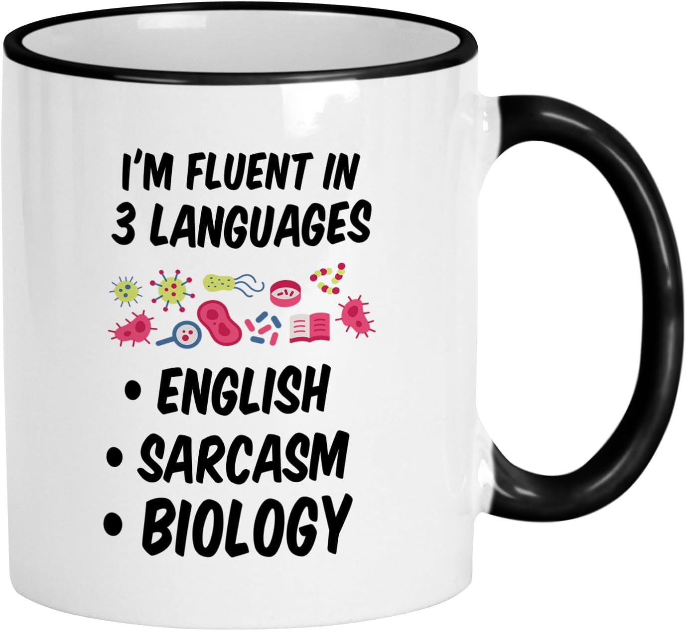 Casitika Biology Teacher Gifts. Fluent In Sarcasm 11 Oz