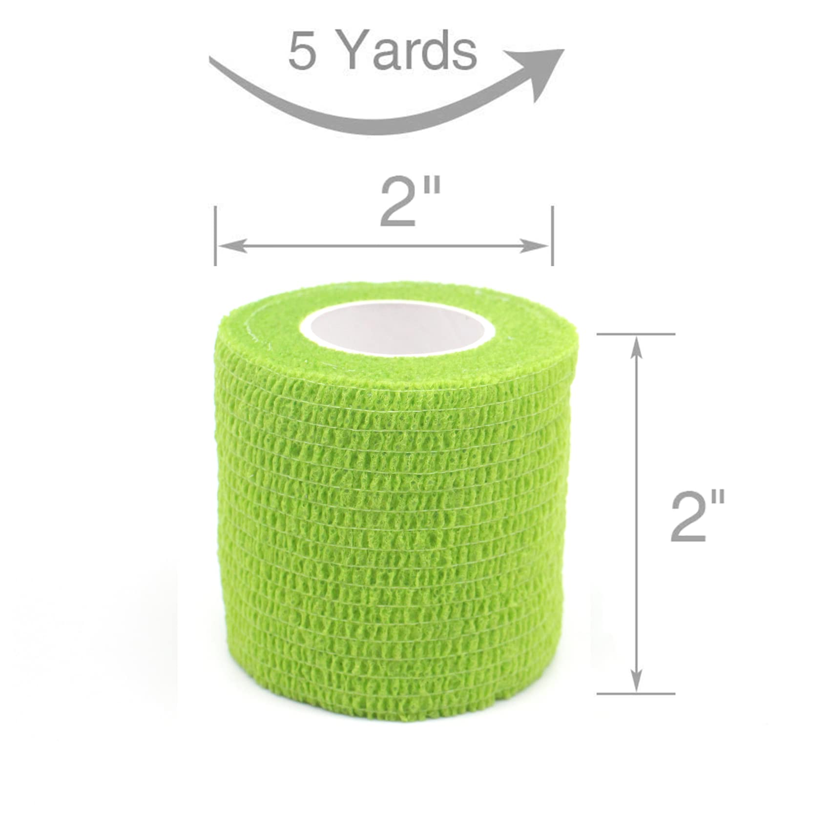 20 Pezzi 5 cm Benda Autoadesiva Wrap Non Tessuto, Lesioni Sportive, Polso, Distorsioni Della Caviglia e Gonfiore-Fluorescenza Arancione, 4,5 m di Lunghezza