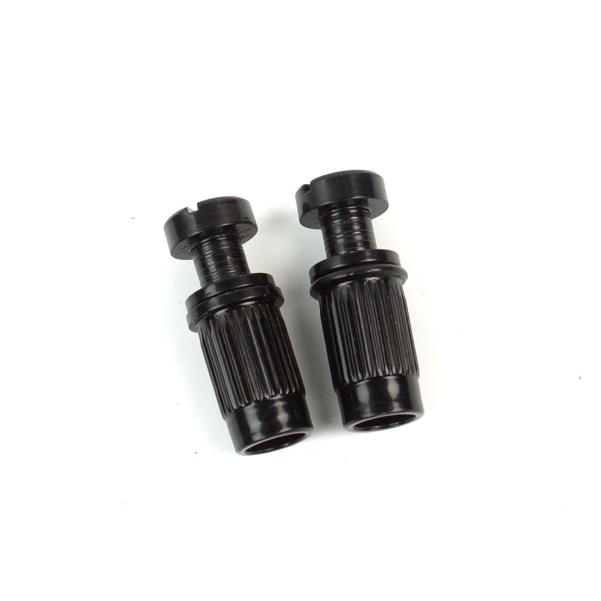 Electric Guitar Stop Bar Tail Piece Mount Stud with adjustable posts,Black(set of 2)