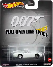 Carrinho Hot Wheels Premium 007 Toyota 2000 GT Roadster DMC55