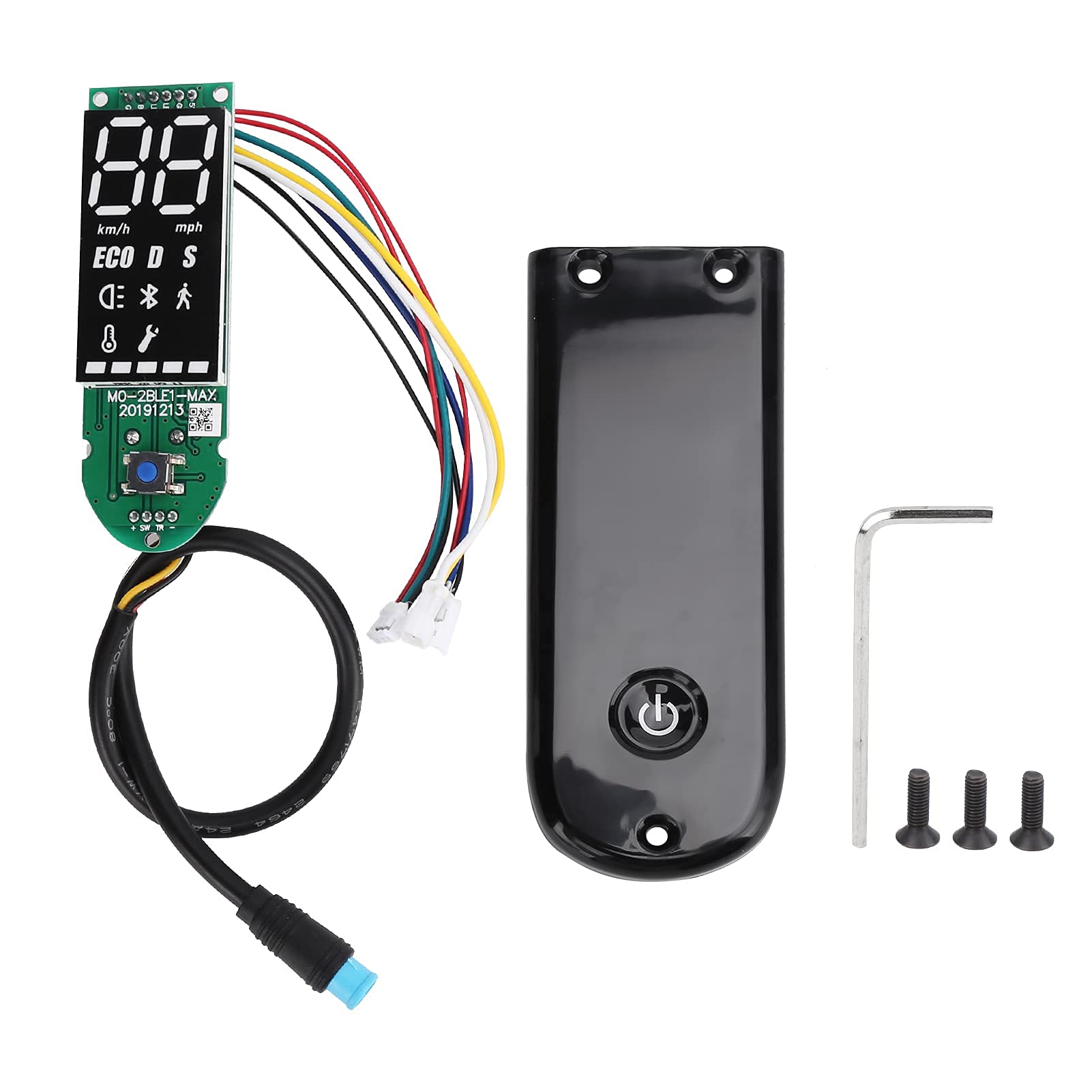 Tachimetro, Alta Risoluzione, Display LCD Digitale con Retroilluminazione LED, for Motociclo, Scooter Elettrico, Guida Urbana, Strade Rurali, Viaggi Lunghi