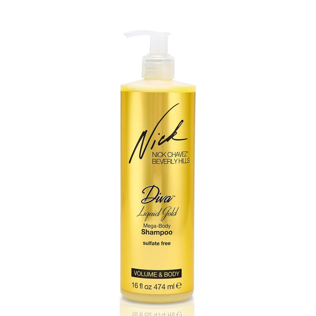 Amazon.com : Nick Chavez Diva Liquid Gold Mega-Body Shampoo (16oz