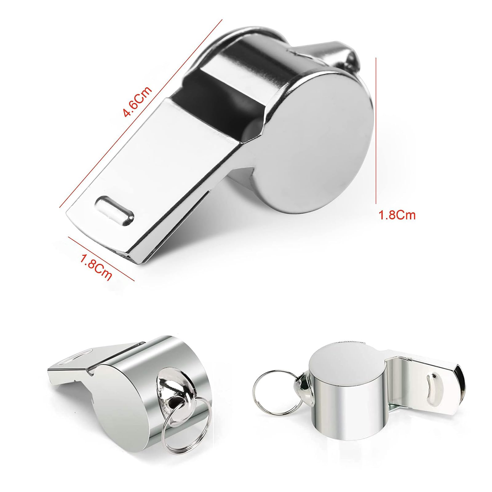 Silbato De Acero Inoxidable, Silbato De Doble Tubo Con Llave | Cuotas