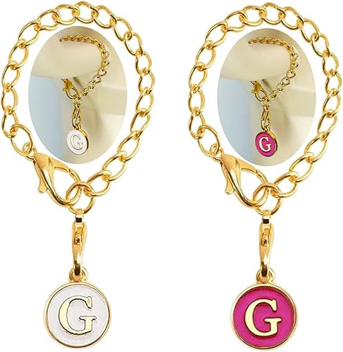 2 piezas de dijes de letras iniciales de la A a la Z, accesorios para taza Stanley, con nombre de identificación para vaso Stanley de 30 y 40 onzas,