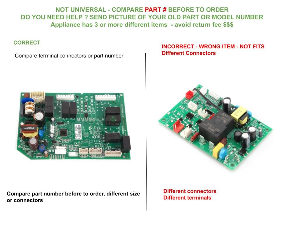 W11034363 CKD034363X Compatible with Kenmore/Sears Whirlpool ICE Cube Maker Control Board fits Old Number W11034363