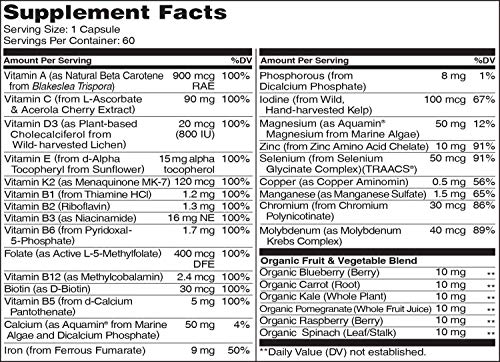 NATURELO One Daily Multivitamin for Women - Energy Support - Whole Food Supplement to Nourish Hair, Skin, Nails - Non… - Image 4