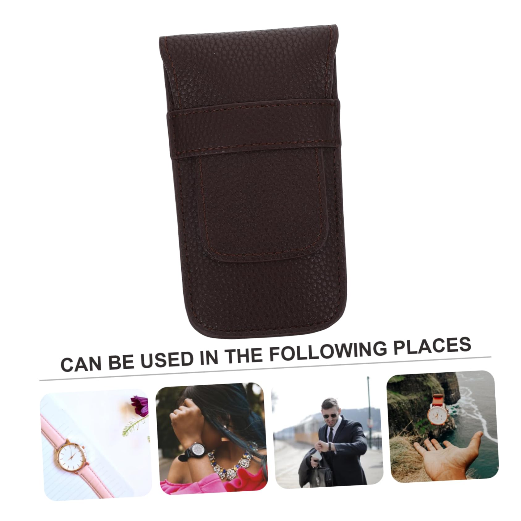 SOIMISS 3St Aufbewahrungstasche ansehen uhr set uhrenset schmuckschatulle schmuck etui Uhrenbox draussen einzelnes Uhrenetui Herrenuhren Aufbewahrungstasche für Schmuck Uhren-Reiseetui Pu