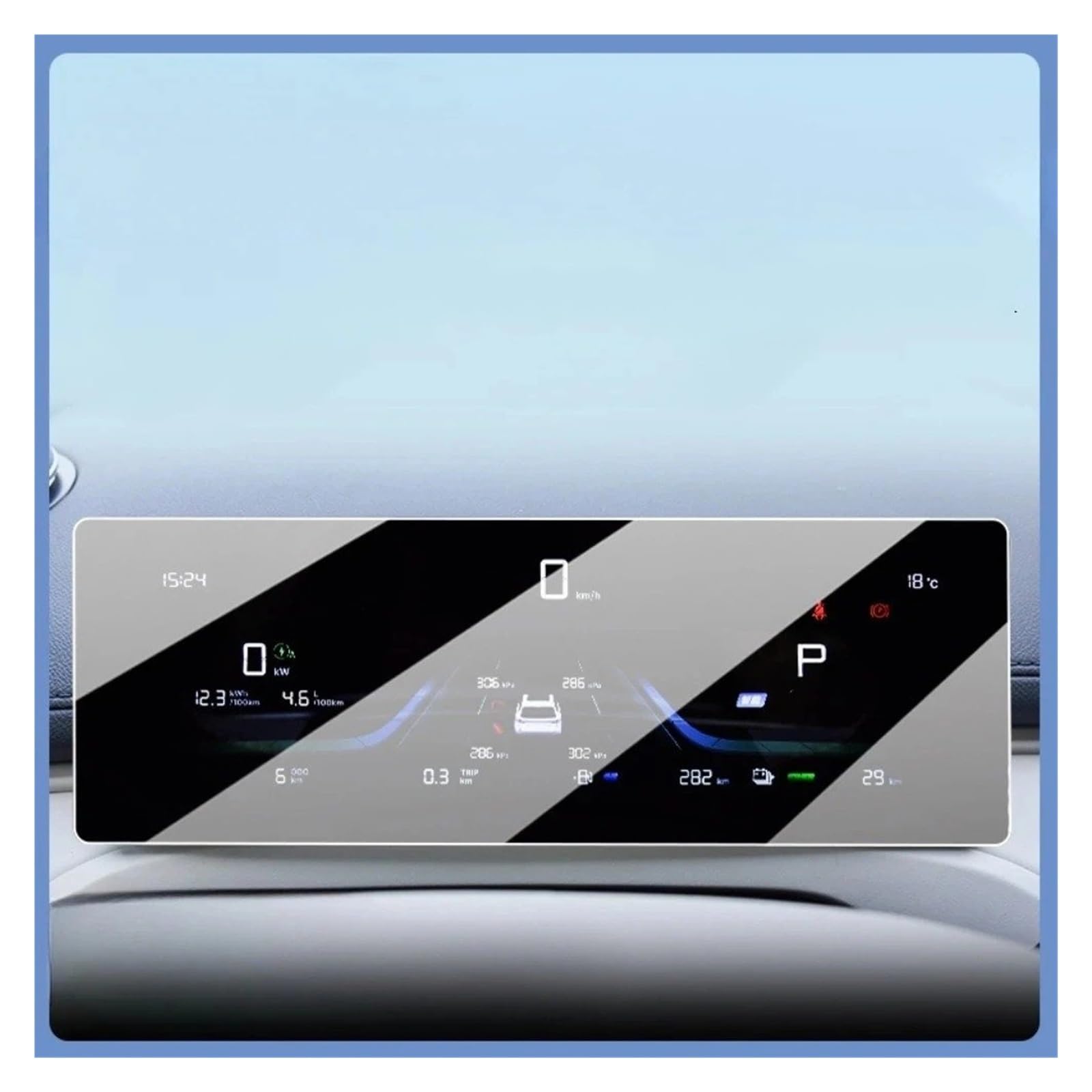 Pellicola Protettiva in Vetro temperato Opaco per Schermo LCD di Navigazione e Display per Auto Geely EX5 Galaxy E5 2025 2026.