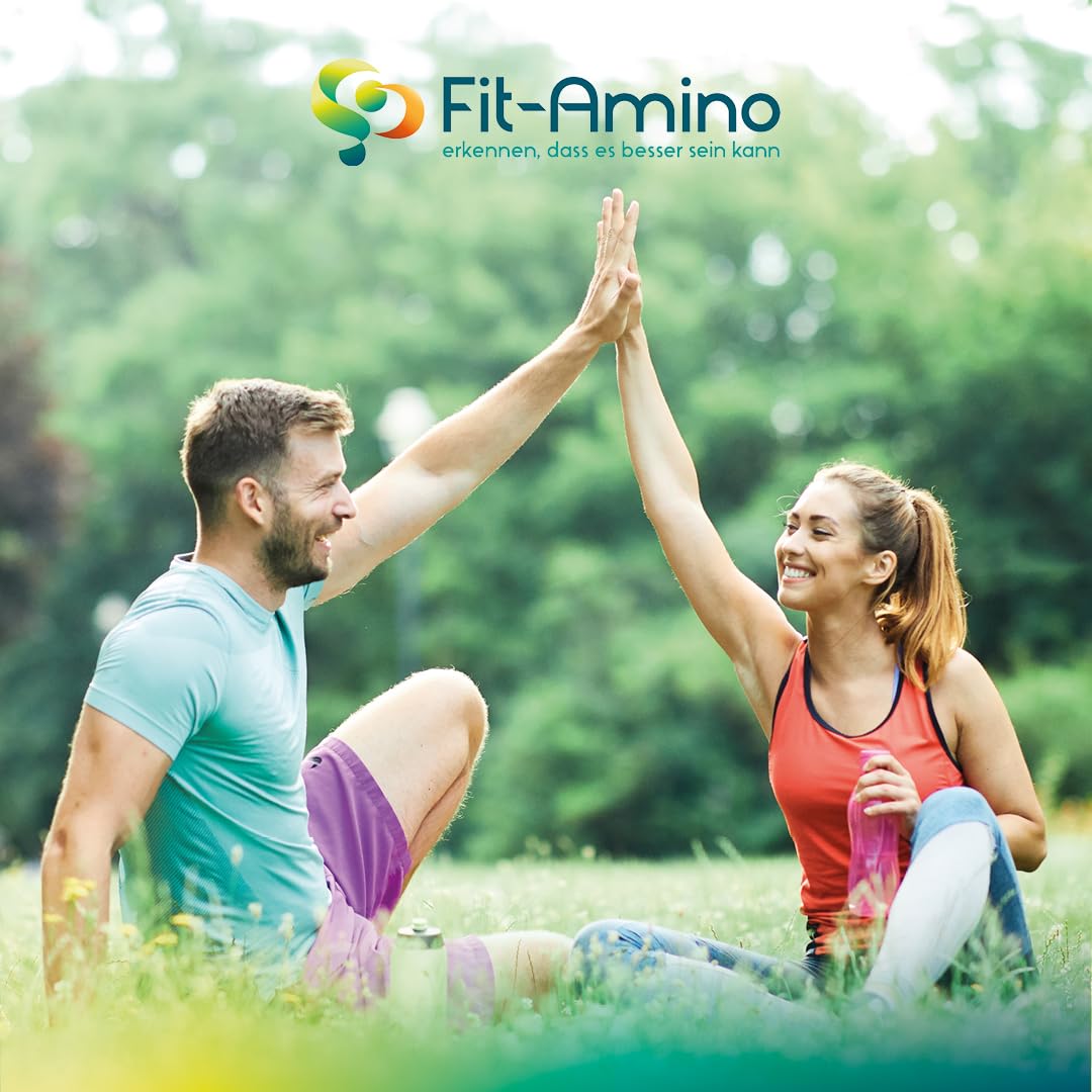Aminosäuren mit Vitamin C in Pulverform | Veganes EAA-Pulver ohne Zucker | Multi-EAA | L-Arginin | Lysin | Glutamin | Isomaltulose | Calciumascorbat (Vitamin C) für einen Monat
