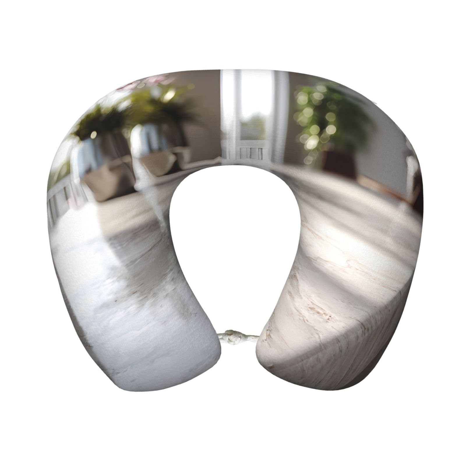 BOAIHH Morning Sunshine Memory Foam Travel Pillow for Soft Comfort Fits Snugly for Naps Office, and Airplane Use