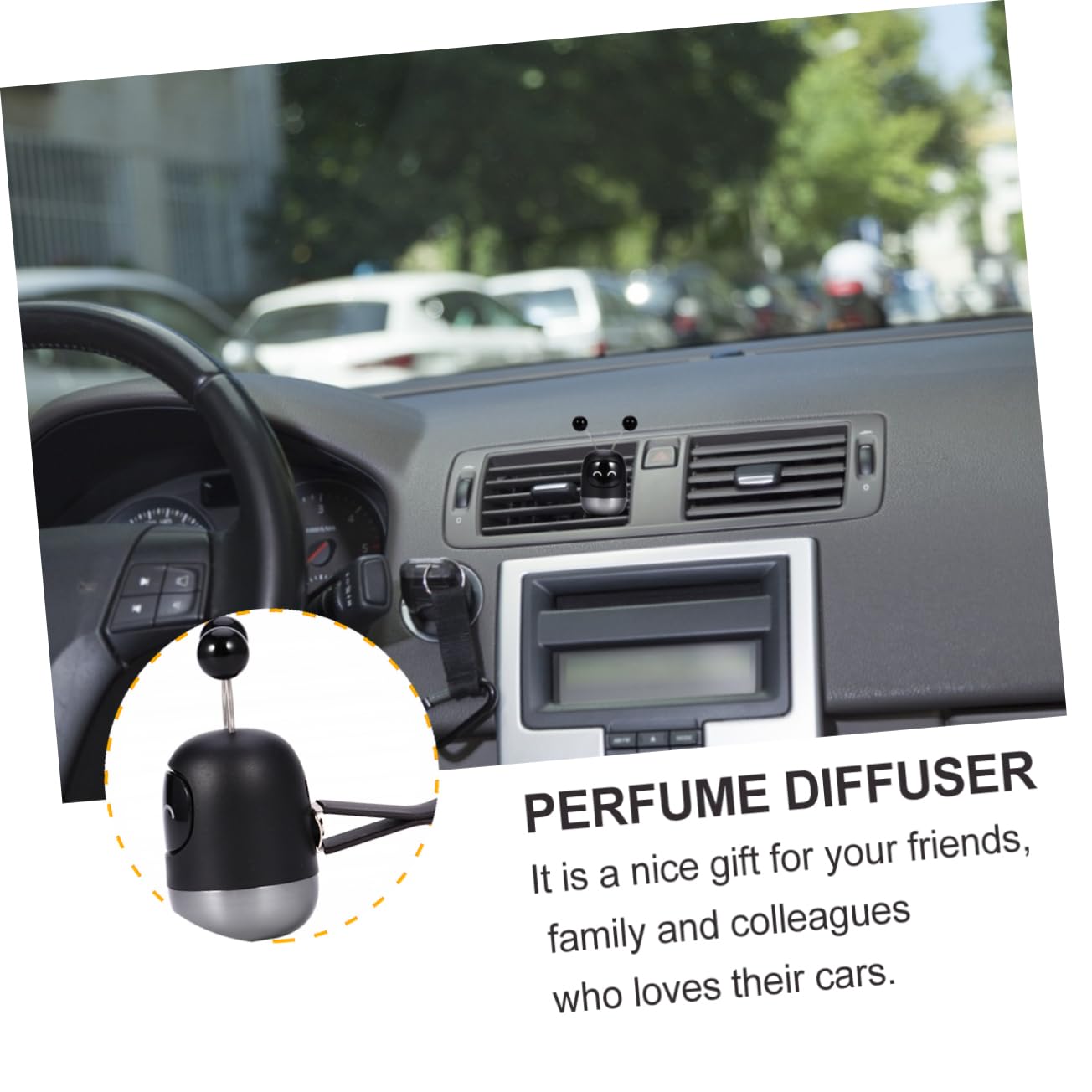 LIFKOME 3pezzi Diffusore Di Profumo Per Auto Forma Di Robot Clip Per Ventilazione Leggera e Salubre Include Ricariche Design Compatto e Funzionale Per Ogni Veicolo