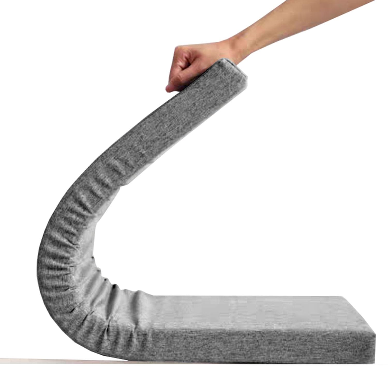 Coussin de banc lavable et antidérapant, matelas d'extérieur gris 5 cm