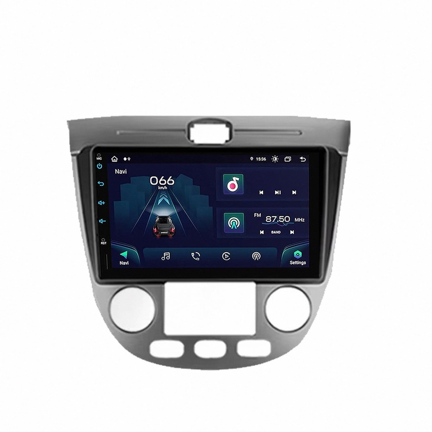 Estéreo de Automóvil para Chevrolet Lacetti J200 2004-2013 Pantalla de Coche con Carplay y Android Auto Inalámbricos, Bluetooth, Mirror Link, Navegación GPS, Aux, FM, 4 Nuclear 1G+32G