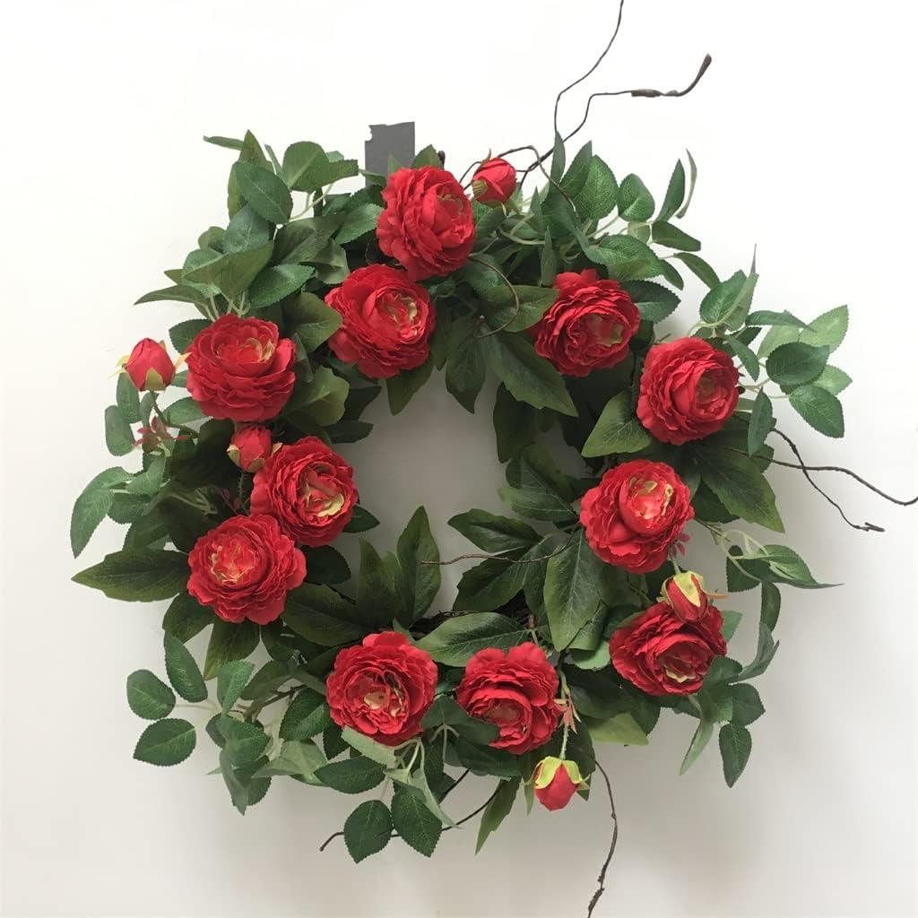 Door Ornament Spring Garland American Door Ornament Valentine's Day Rose Garland