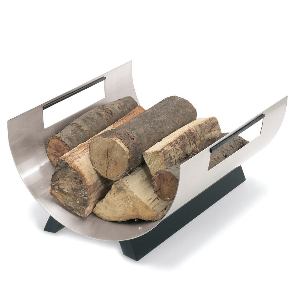 Blomus Stainless-Steel Chimo Round Wood Rack