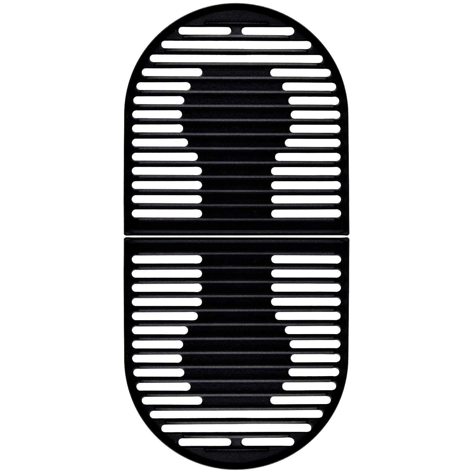 Adviace Cast Iron Grill Cooking Grates Replacement for Coleman Roadtrip Swaptop Grills LX LXE LXX, 2 Pack Cooking Grid Grates Parts