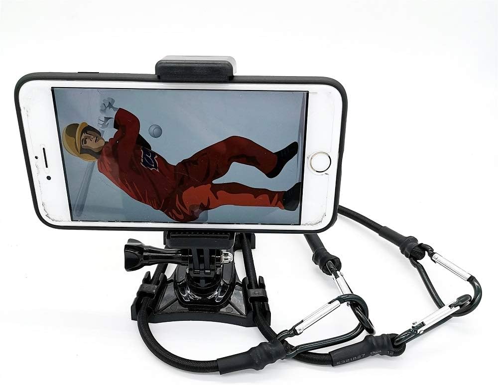 Cell Phone Fence Mount - Camera Backstop Chain Link Mount for Gopro Action Camera Small Digital Camera and Smartphones - Your Baseball - Softball - Tennis Games Buddy