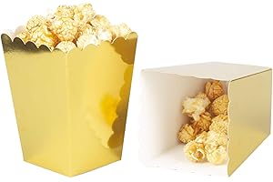 Golden Delight: We Moment Gold Popcorn Boxes for Party Perfection