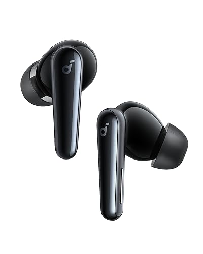 soundcore Liberty 5 by Anker, Noise-Cancelling Wireless Earbuds, 2x Stronger Voice Reduction, Real-Time Adaptive Noise Cancellation, Fast Charging, Dolby Audio, 6-Mic AI Clear Calls, Long Battery Life - Ink Black