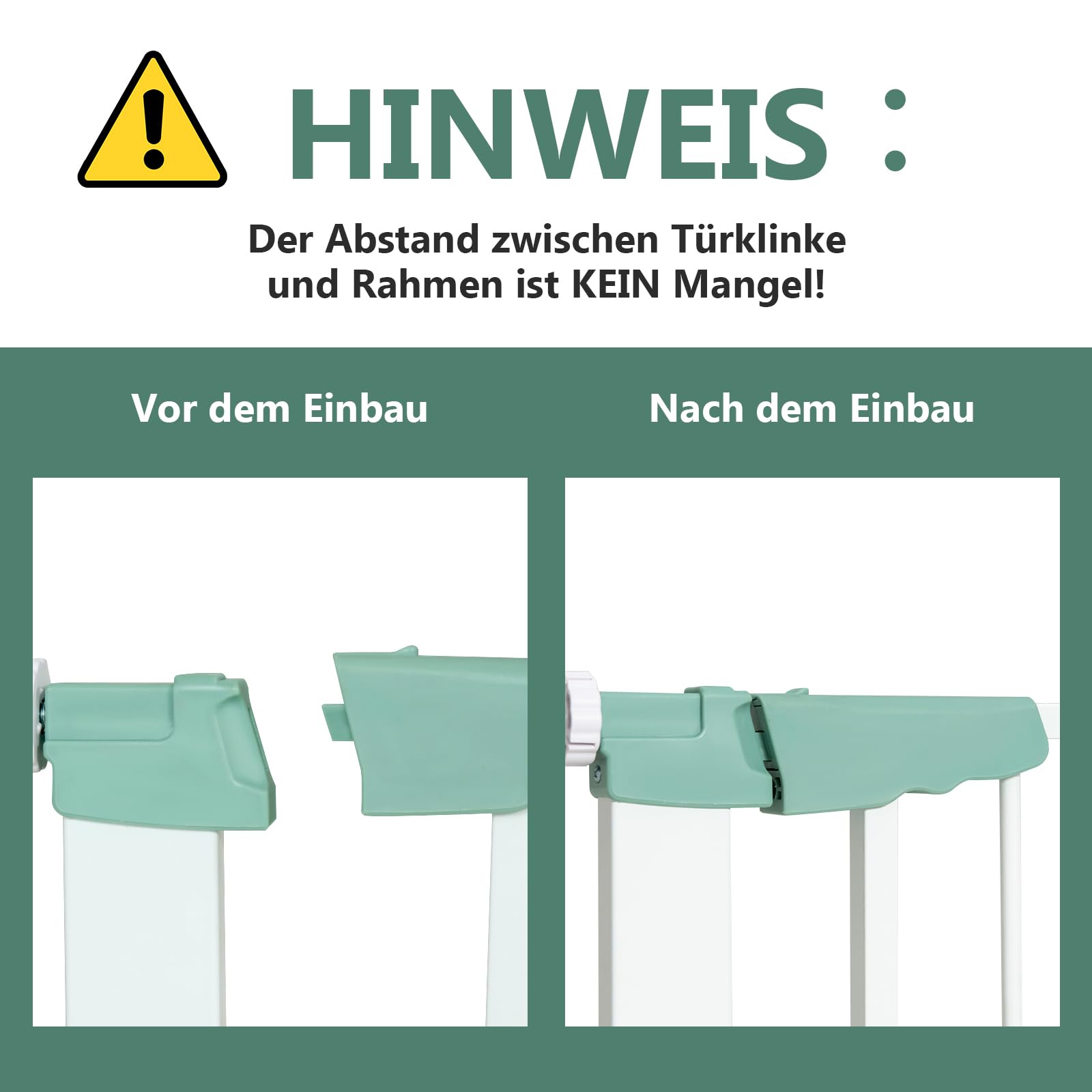 COSTWAY Türschutzgitter Baby 80-132cm, Treppenschutzgitter aus Metall ohne Bohren, Sicherheitsgitter Babygitter Druckmontage, automatisch schließen für Babys und Haustiere