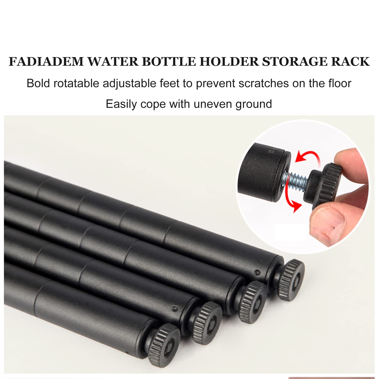 Estante para Jarras con Enfriador de Agua de 5 Galones para 8 Botellas, Estantes Organizadores para Portabotellas de Agua de Alta Resistencia, Estante de Almacenamiento para Botellas de Agua