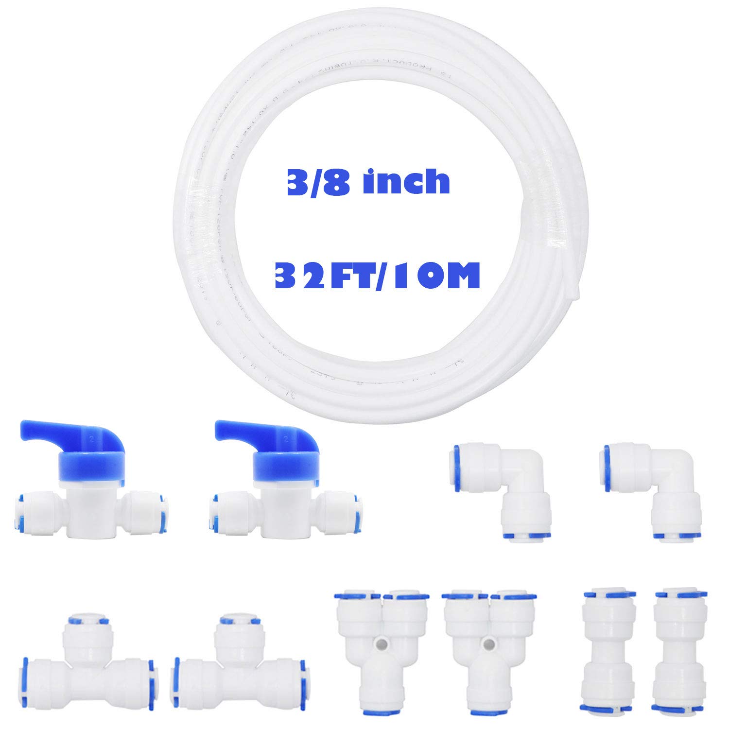 3/8 Water Line MALIDA Push To Connect Fitting Straight Union - View #6