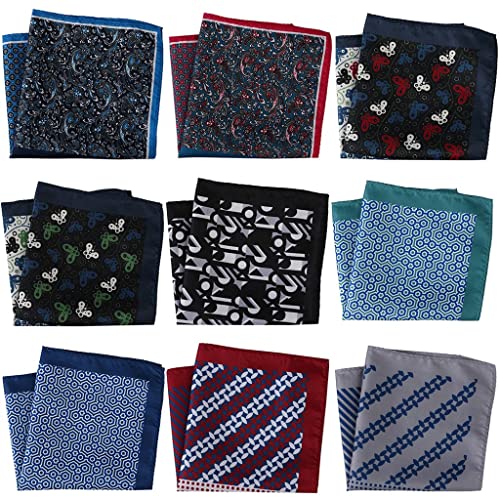 Carré mouchoir décoratif en textile imprimé pour veste de costume