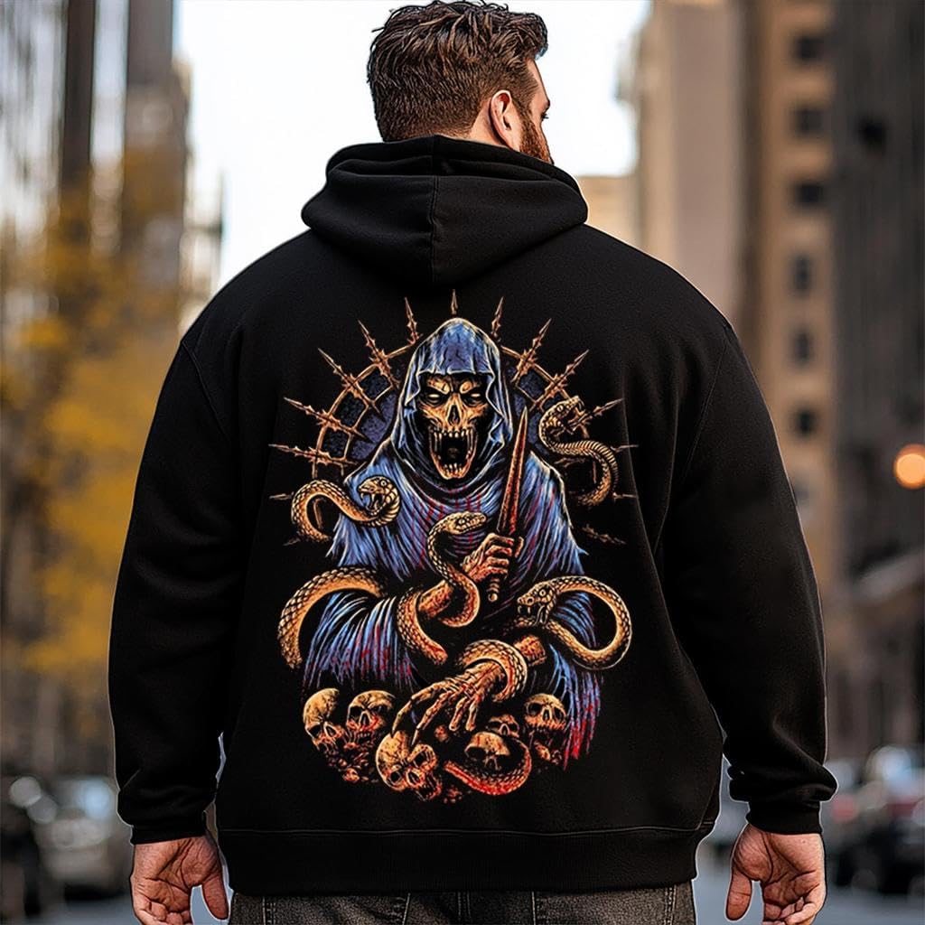 Big and Tall Men Hoodie Plus Size Hooded Sweatshirt for Men, Oversized Fleece Hoodie H2 5KP9 G11P