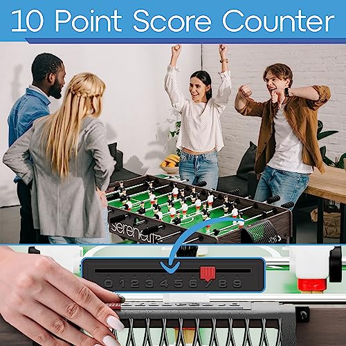 Serenelife Full Size Foosball Table, Space Saving Folding Soccer With Foose Ball Set For Home, Family Arcade Game Room #TOP6