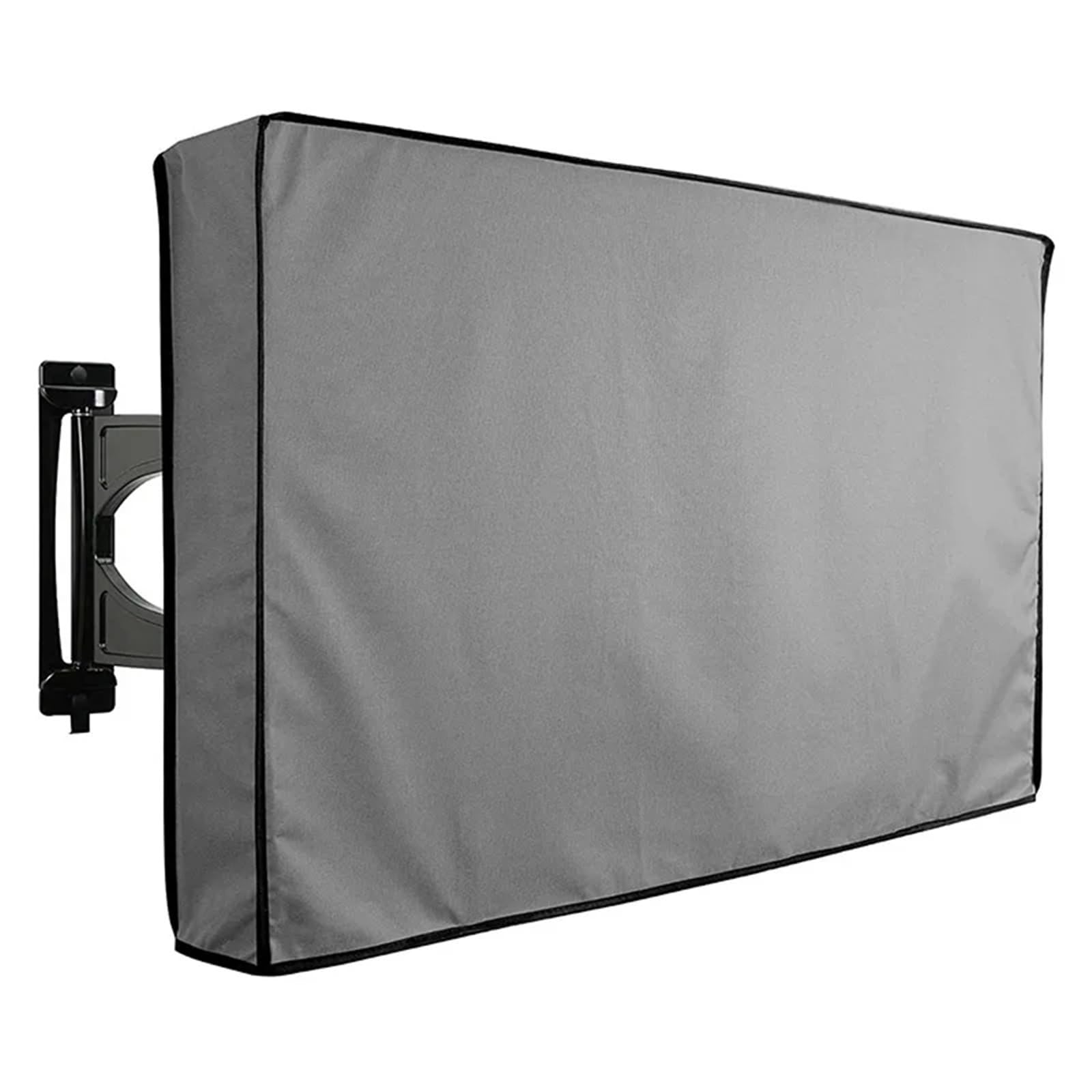 Coperture Protettive per Televisori 22" To 85" Outdoor TV Cover Protect Screen Weatherproof Dust-proof High Duty Oxford 600D Black Grey Waterproof Box(Black,For TV 36-38in)
