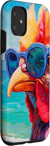 Miniatura 3 de Funda para iPhone 11 Chicken On The Beach Summer Time Chicken Phone Case